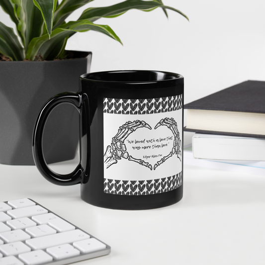 Black Glossy Mug - We Loved with a love